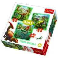 3 v 1 dinosaurí puzzle set - Trefl