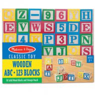 ABC a čísla dřevěná hračka na rozvoj dovedností - Melissa &amp; Doug