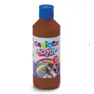 Akrylová barva 250 ml hnědá - Carioca