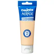 Akrylová barva 75 ml v lososově růžové barvě - Carioca