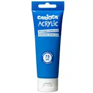 Akrylová barva 75 ml v modré barvě - Carioca