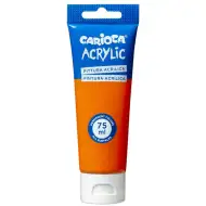 Akrylová barva 75ml v oranžové barvě - Carioca