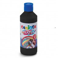 Akrylová barva Carioca, 250 ml, černá