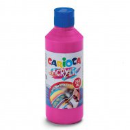 Akrylová barva Carioca, 250 ml, růžová