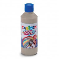 Akrylová barva Carioca, 250 ml, stříbrná