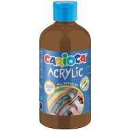Akrylová barva, hnědá, 250 ml - Carioca