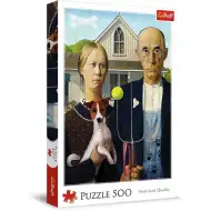 Americký gotický pes vydání 500dílné puzzle - Trefl