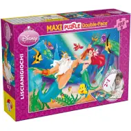 Ariel malá mořská víla 2 v 1 108dílné puzzle a omalovánky 70x50 cm - Lisciani