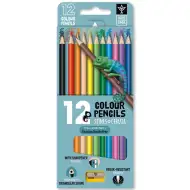 Ars Una: 12 barevná trojúhelníková sada barevných tužek s ořezávátkem