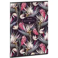 Ars Una: Botanická Bromelia extra sešit s čtvercovým vzorem a kroužkovou vazbou, 40 listů, formát A4