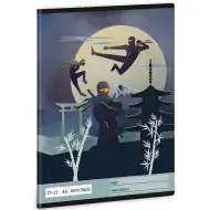 Ars Una: Čtverečkovaný sešit A/5 27-32 s motivem Ninjas in the dark