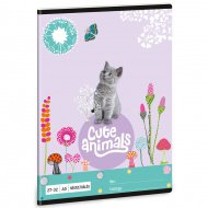 Ars Una: Cute Animals - Kitten čtverečkovaný sešit A/5