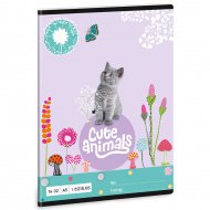 Ars Una: Cute Animals - Kitten kočičí linkovaný sešit pro 1. třídu A/5