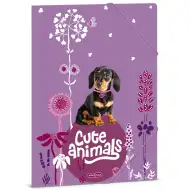 Ars Una: Cute Animals - Štěně jezevčíka vzorovaná gumičková složka A/4