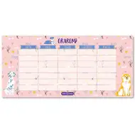 Ars Una: Doggy Friends jednostranný, oboustranný rozvrh hodin