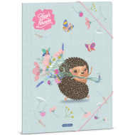 Ars Una: Fresh Flowers – složka s gumičkou s motivem ježka, formát A4