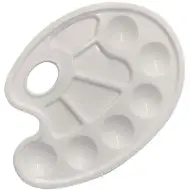 Ars Una: Paleta na barvy s 6 kulatými a 4 hranatými otvory