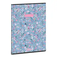 Ars Una: Pearl Blossom modrý extra sešit s klipem linkovaný A/4