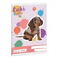 Ars Una: Roztomilá zvířátka - Jezevčík harlekýn A/5 linkovaný sešit pro 1. třídu 14-32