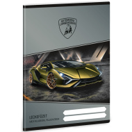 Ars Una: Sešit na domácí úkoly s motivem Lamborghini, 38 listů, A5