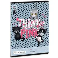 Ars Una: Think Pink kockovaný sešit A/5 27-32