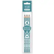 Ars Una: Trojúhelníková pruhovaná tužka HB balení 4 kusů