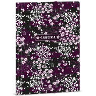 Ars Una: desky na gumu se vzorem květů sakury, formát A4