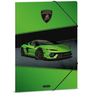 Ars Una: zelené desky Lamborghini s gumičkou, formát A4