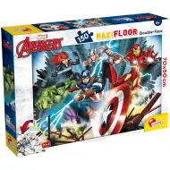 Avengers 2 v 1, maxi puzzle 150 dílků a omalovánka 70x50 cm – Lisciani