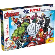 Avengers 2 v 1, puzzle a omalovánka, 60 dílků, 35x25 cm – Lisciani