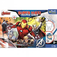 Avengers SuperMaxi oboustranný puzzle 3 v 1, 24 kusů