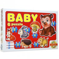 Baby Puzzle lesní zvířata - D-Toys