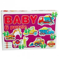 Baby Puzzle stavební stroje - D-Toys