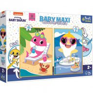 Baby Shark dvoustranné 4 v 1 Baby Maxi puzzle 2x10 dílků - Trefl