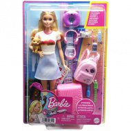 Barbie®: Dobrodružství v domě snů cestovní Barbie panenka s doplňky - Mattel