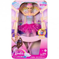 Barbie®: Třpytivá duhová baletka s blond vlasy a světlem - Mattel