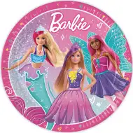 Barbie 8ks papírový talířek set 23cm
