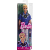 Barbie Fashionista kluk panenka v modro-černé košili - Mattel