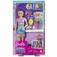 Barbie: První práce - Skippers první pracovní místo: Bufetový stánek hračkový set s doplňky - Mattel