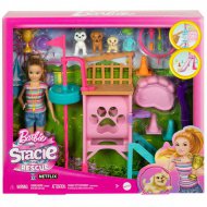 Barbie: Stacie na pomoc - Hračková sada školy pro psy s doplňky - Mattel