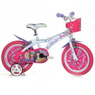 Barbie dětské kolo v růžové a bílé barvě, velikost 12 - Dino Bikes kolo