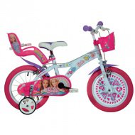 Barbie růžovo-bílé dětské kolo 16 palců - Dino Bikes kolo