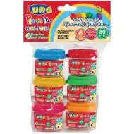 Barevná sada jílu v kelímku, 6 ks, 30 g