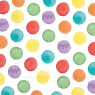 Barevné puntíkované papírové ubrousky – 2vrstvé, 33x33 cm, sada 20 ks