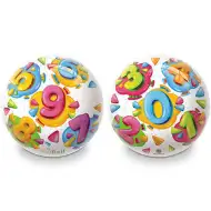 Barevný číselný BioBall gumový míč 23cm