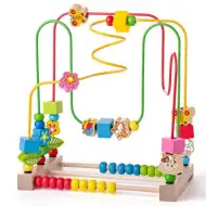 Barevný kuličkový bludiště s počítadlem - Woodyland