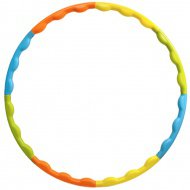 Barevný rozkládací hula hoop kruh o průměru 58 cm.