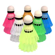 Barevný set 12 ks badmintonových míčků