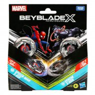 Beyblade X Marvel Collab: Venom vs. Spider-Man 3-60F X Venom 3-80N herní sada - Hasbro