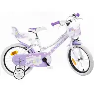 Bílé dívčí dětské kolo ve velikosti 16 - kolo Dino Bikes